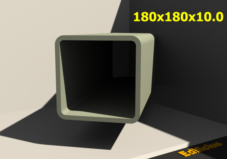 三维剖面 - 180x180x10.0 - ACCA software
