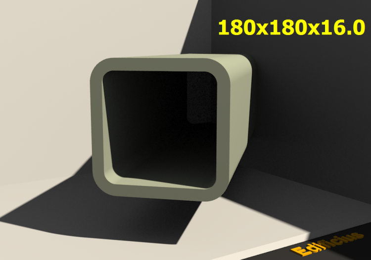 三维剖面 - 180x180x16.0 - ACCA software