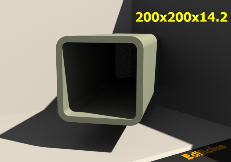 三维剖面 - 200x200x14.2 - ACCA software