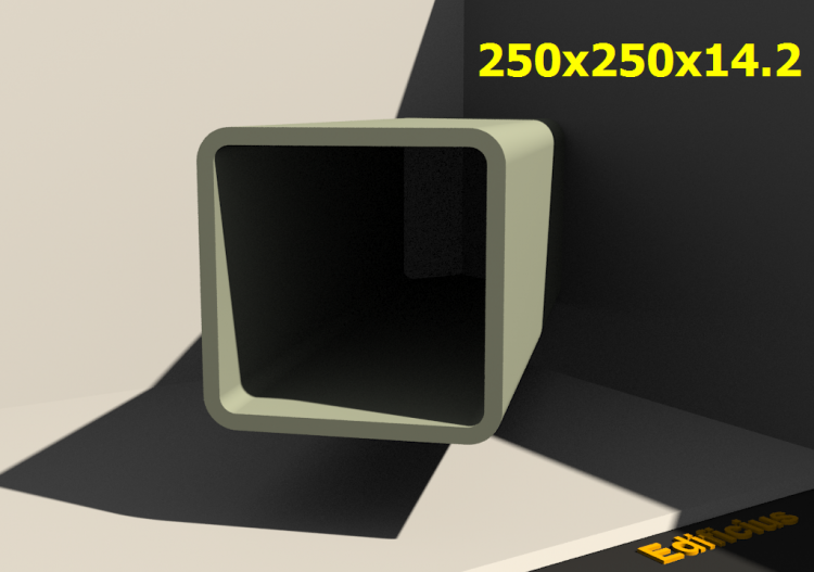 三维剖面 - 250x250x14.2 - ACCA software
