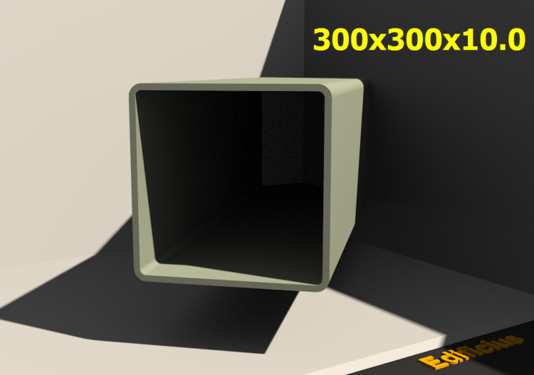 三维剖面 - 300x300x10.0 - ACCA software