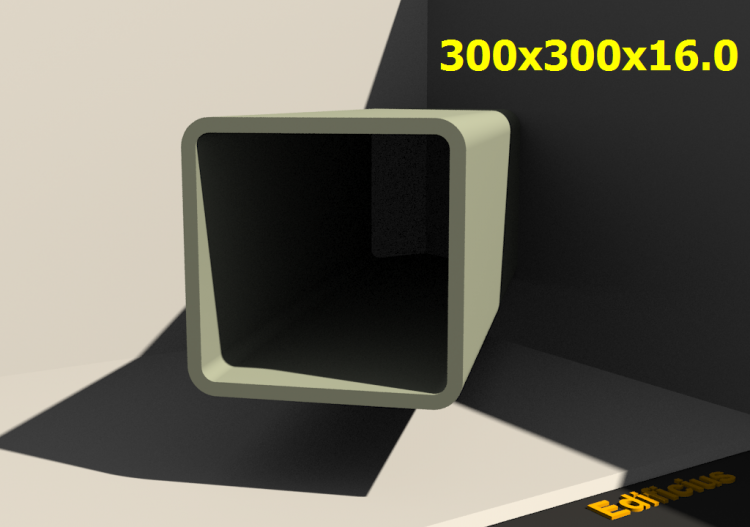 三维剖面 - 300x300x16.0 - ACCA software
