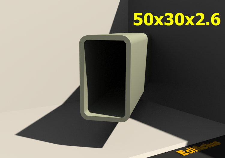 三维剖面 - 50x30x2.6 - ACCA software