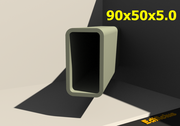 三维剖面 - 90x50x5.0 - ACCA software