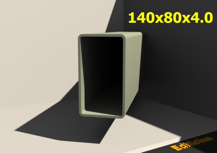 三维剖面 - 140x80x4.0 - ACCA software