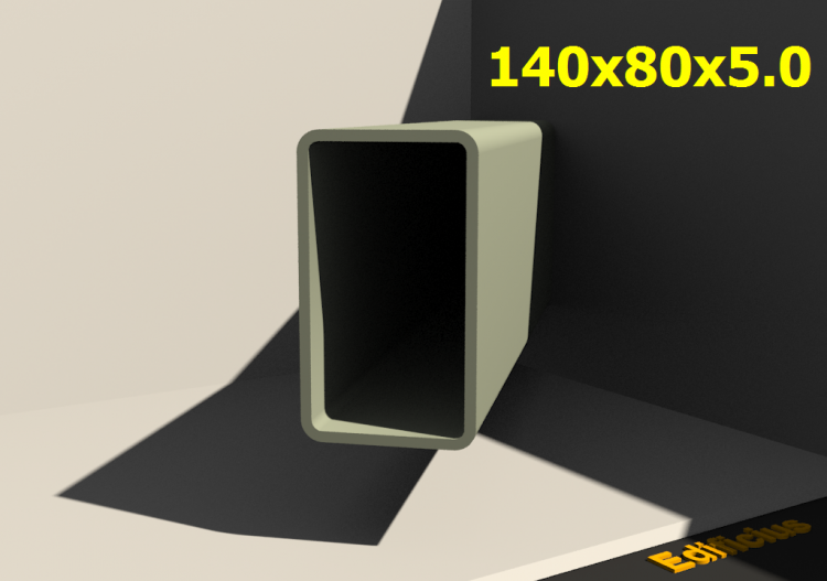 三维剖面 - 140x80x5.0 - ACCA software