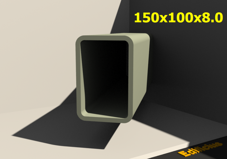 三维剖面 - 150x100x8.0 - ACCA software