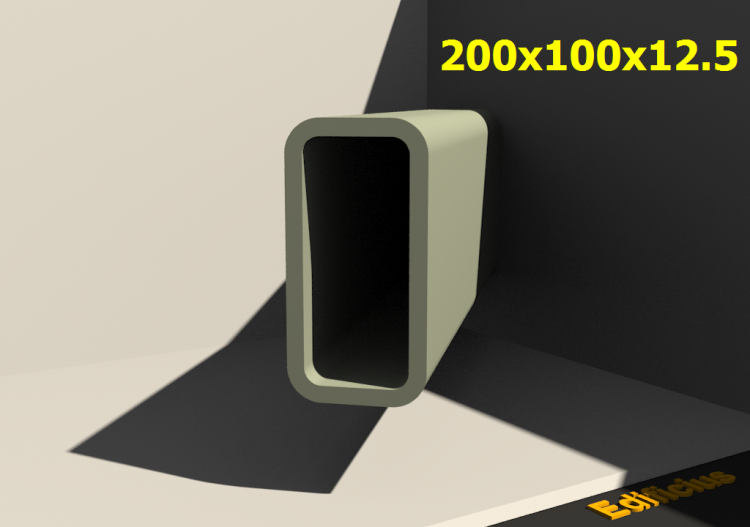 三维剖面 - 200x100x12.5 - ACCA software