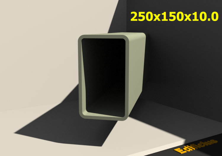 三维剖面 - 250x150x10.0 - ACCA software
