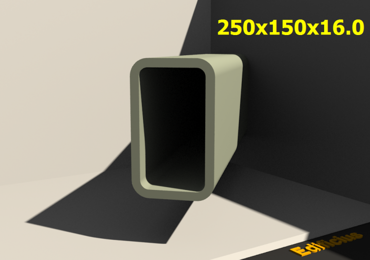 三维剖面 - 250x150x16.0 - ACCA software