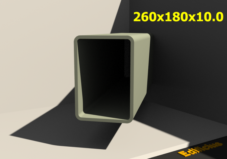 三维剖面 - 260x180x10.0 - ACCA software