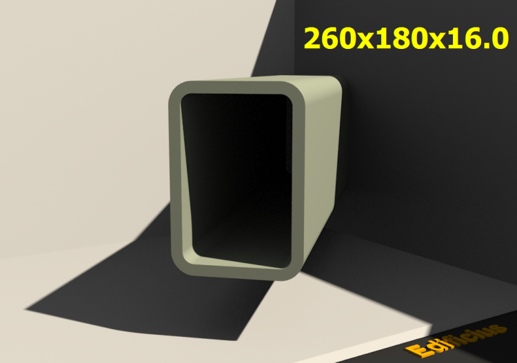 三维剖面 - 260x180x16.0 - ACCA software