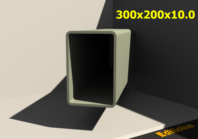 三维剖面 - 300x200x10.0 - ACCA software