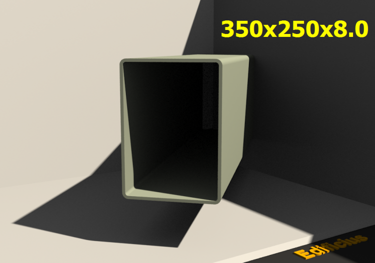 三维剖面 - 350x250x8.0 - ACCA software