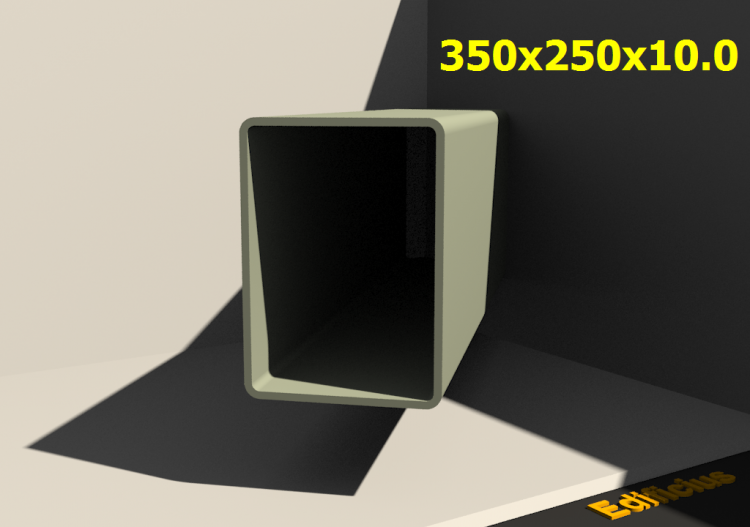三维剖面 - 350x250x10.0 - ACCA software
