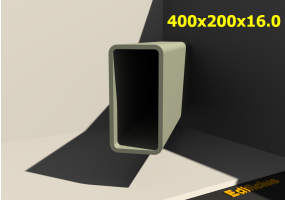 3D Profile - 400x200x16.0