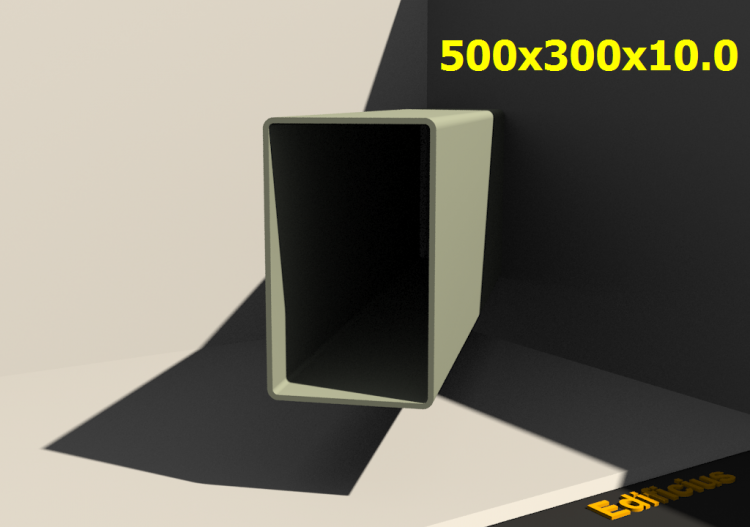 3D Profile - 500x300x10.0 - ACCA software