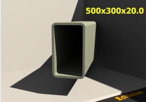 3D Profile - 500x300x20.0
