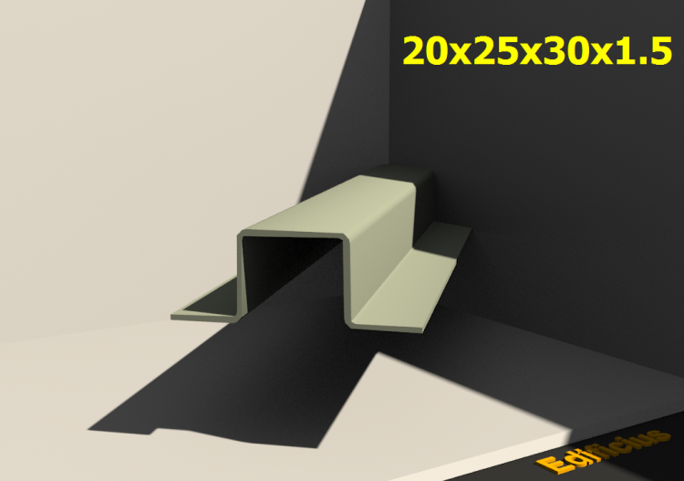 三维剖面 - 20x25x30x1.5 - ACCA software