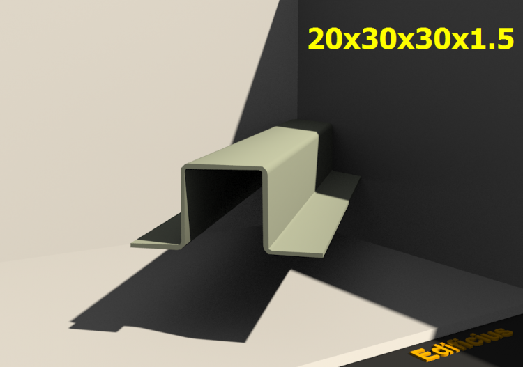 三维剖面 - 20x30x30x1.5 - ACCA software