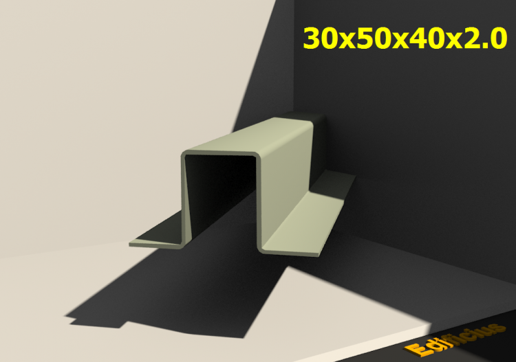 三维剖面 - 30x50x40x2.0 - ACCA software