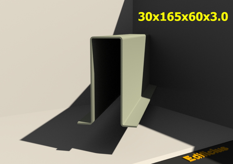 三维剖面 - 30x165x60x3.0 - ACCA software