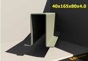 3D Profile - 40x165x80x4.0