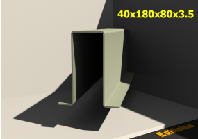3D Profile - 40x180x80x3.5
