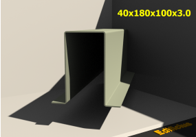 3D Profile - 40x180x100x3.0