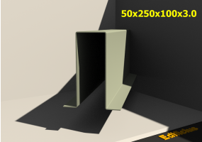 3D Profile - 50x250x100x3.0