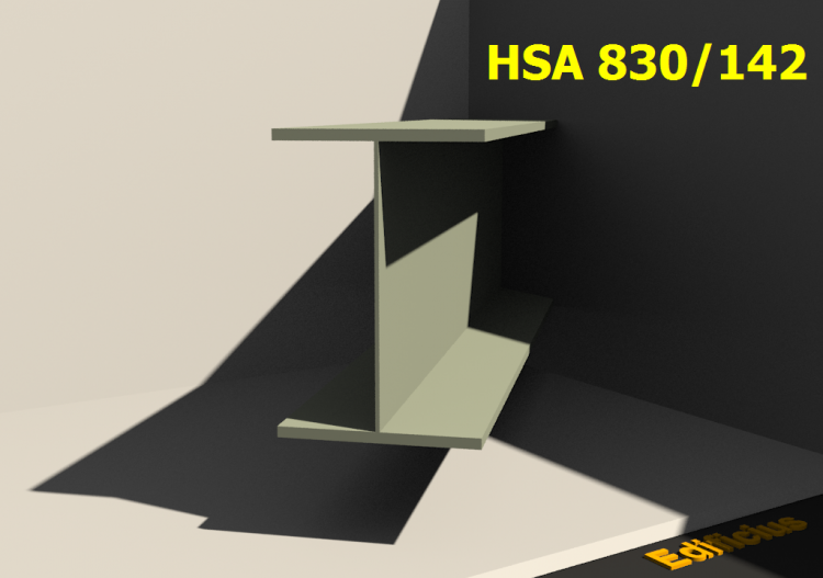 Perfis soldados 3D - HSA 830/142 - ACCA software