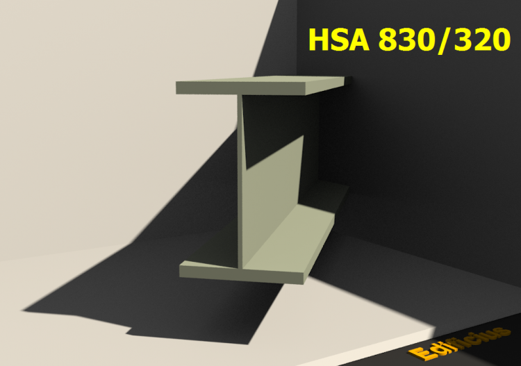 Perfiles soldados 3D - HSA 830/320 - ACCA software