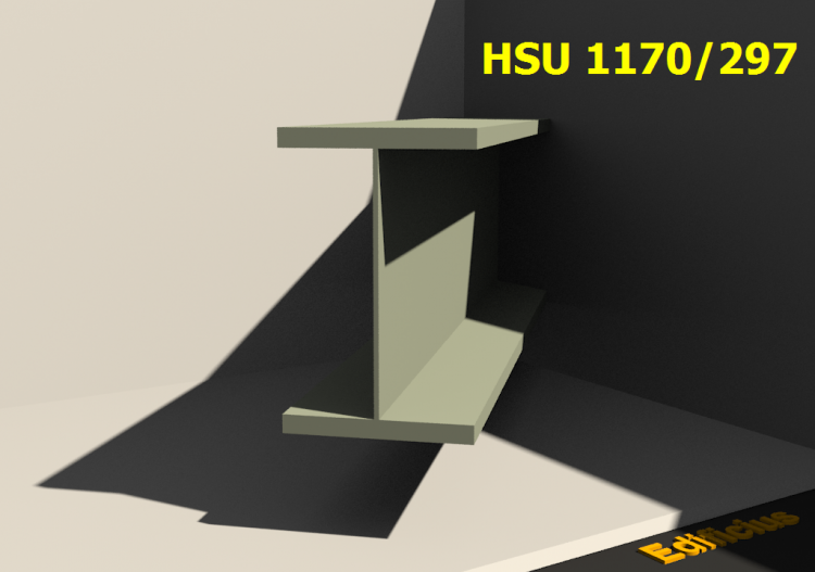 Perfis soldados 3D - HSU 1170/297 - ACCA software