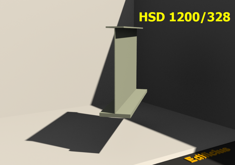 Perfis soldados 3D - HSD 1200/328 - ACCA software