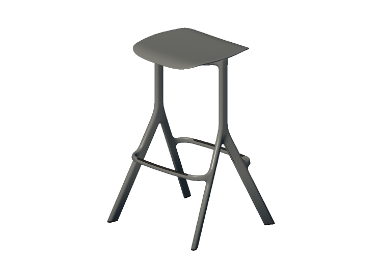 Cadeiras 3D - Banqueta de plástico - Allermuir - Axyl -... Cadeiras 3D - Banqueta de plástico - Allermuir - Axyl -...