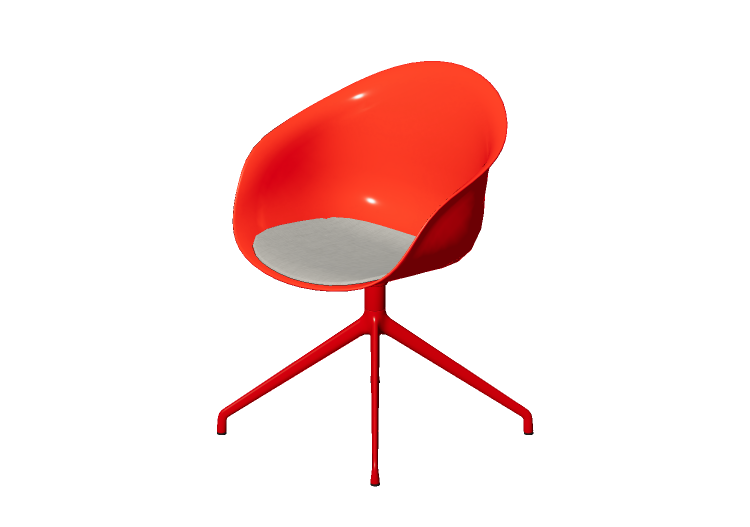 3D Chairs - Chair with upholstered seat - Allermuir - Kin -... 3D Chairs - Chair with upholstered seat - Allermuir - Kin -...
