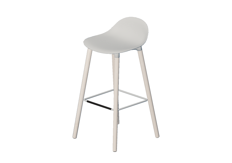 Chaises 3D - Tabouret en plastique - Allermuir - Kin - 503... Chaises 3D - Tabouret en plastique - Allermuir - Kin - 503...