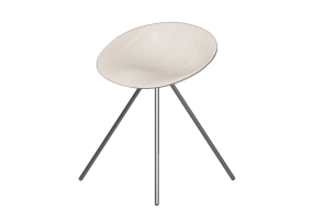 Cadeiras 3D - Banqueta de madeira - Allermuir - Jojo - A592