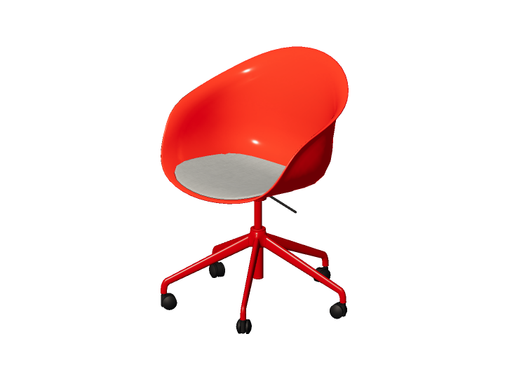 3D Stühle - Stuhl mit gepolsterter Sitzfläche - Allermuir -... 3D Stühle - Stuhl mit gepolsterter Sitzfläche - Allermuir -...