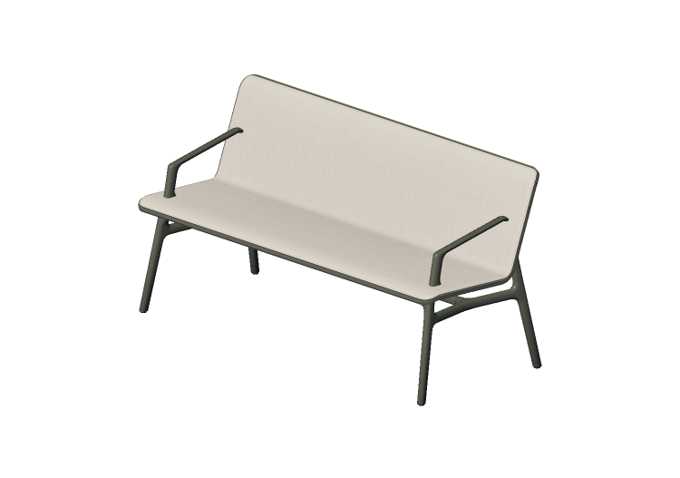 Bancos 3D - Banco con asiento acolchado - Allermuir - Axyl... Bancos 3D - Banco con asiento acolchado - Allermuir - Axyl...