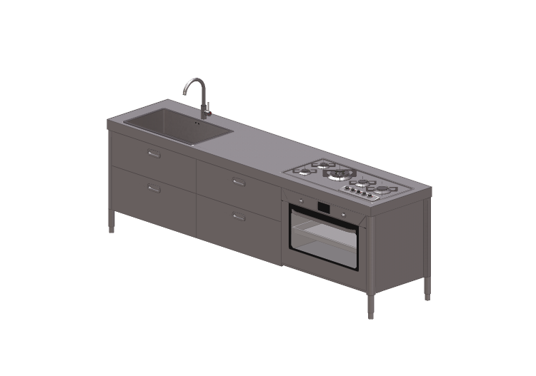 Cocinas 3D - Cocina componible - Alpes Inox - Alpes Inox Cocinas 3D - Cocina componible - Alpes Inox - Alpes Inox
