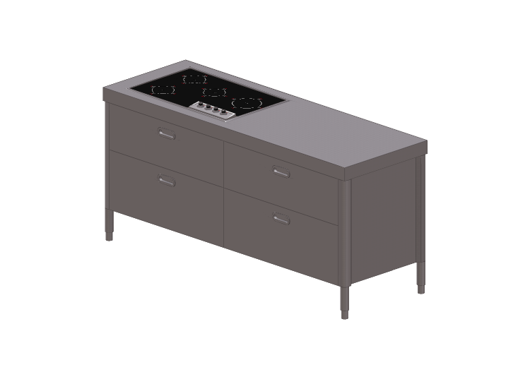 Cocinas 3D - Elemento para cocina - Alpes Inox - Alpes Inox Cocinas 3D - Elemento para cocina - Alpes Inox - Alpes Inox