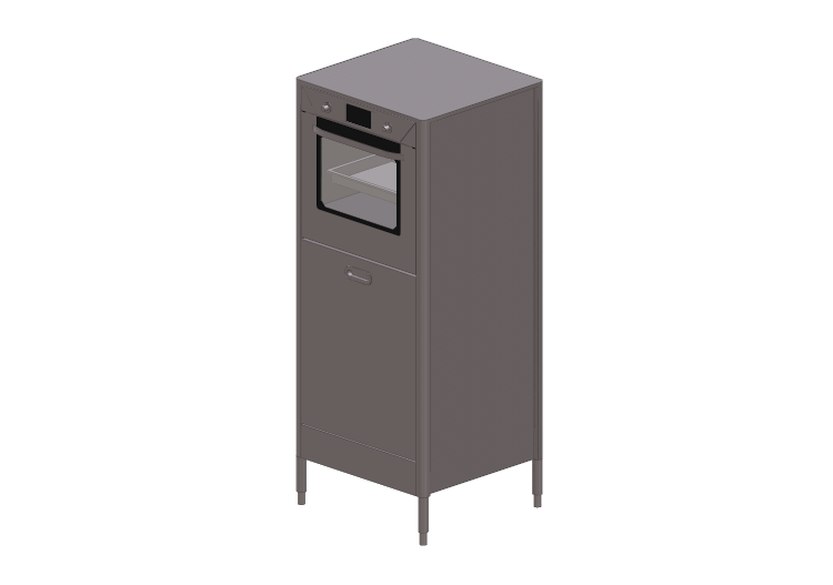 3D Säulen - Hochschrank mit Backofen und Spülmaschine -... 3D Säulen - Hochschrank mit Backofen und Spülmaschine -...