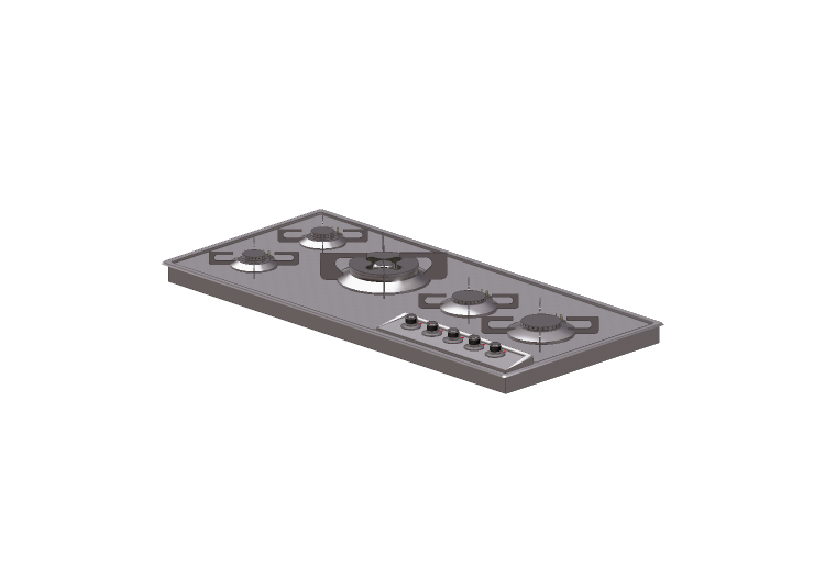 3D Electrical Appliances - Gas cooker - Alpes Inox -... 3D Electrical Appliances - Gas cooker - Alpes Inox -...