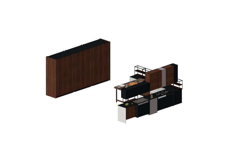 Cucine 3D - Cucina completa di elettrodomestici - Alta -... Cucine 3D - Cucina completa di elettrodomestici - Alta -...