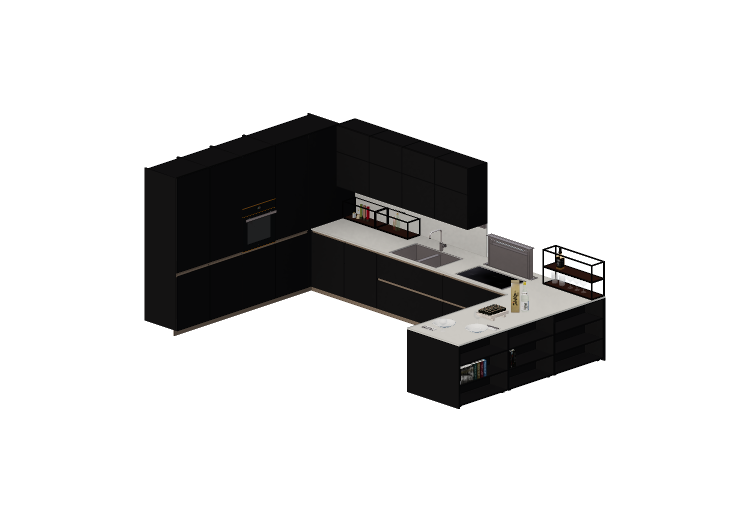Cucine 3D - Cucina completa di elettrodomestici - Alta -... Cucine 3D - Cucina completa di elettrodomestici - Alta -...