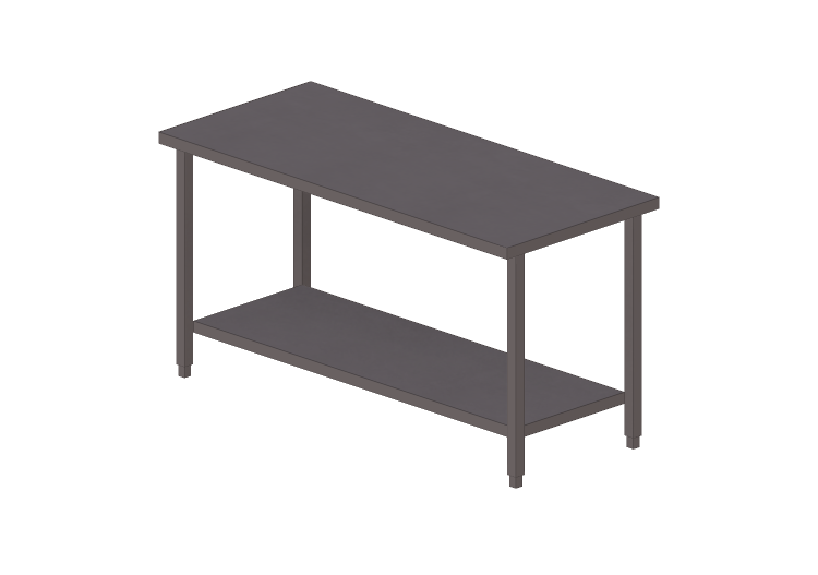 Armários aéreos 3D - Mesa com superfície dois lados -... Armários aéreos 3D - Mesa com superfície dois lados -...