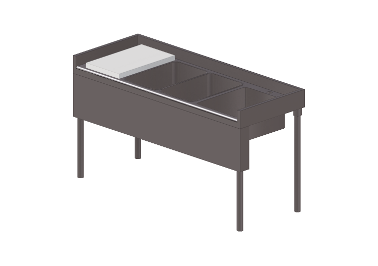 Lavatórios 3D - Mesa de preparação de peixe - Angelo Po -... Lavatórios 3D - Mesa de preparação de peixe - Angelo Po -...