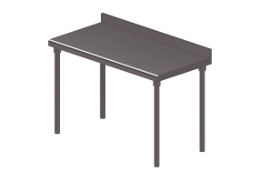 3D Tische - Tisch mit Platte und Aufkantung - Angelo Po - 14TA