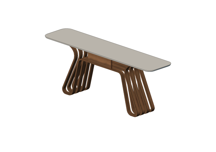 3D Tisch - Konsolentisch aus Holz - Artzzi - Flow - ARTZZI 3D Tisch - Konsolentisch aus Holz - Artzzi - Flow - ARTZZI